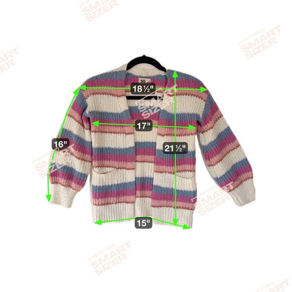 SO Cottagecore XS Lightweight Cozy Soft Open Cardigan Boho Sweater Puff Sleeves - Picture 8 of 8